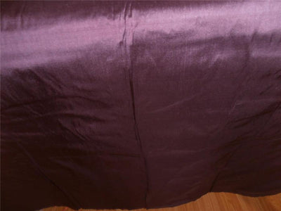 100% pure silk dupioni fabric dark plum 54" wide without slubs MM41A[4]