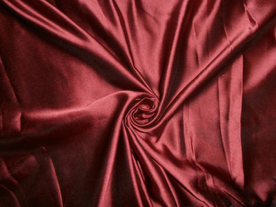 53 momme polyester dutchess satin 54" wide- maroon x black