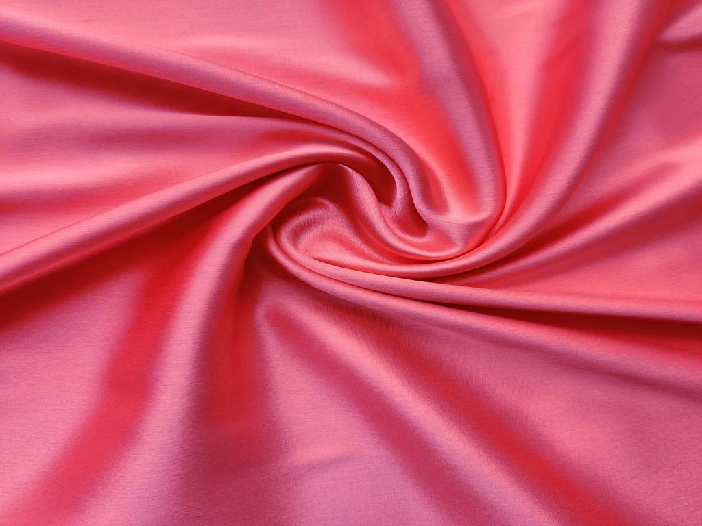 Imperial Red viscose modal satin weave fabric ~ 44&quot; wide.(86)[11315]