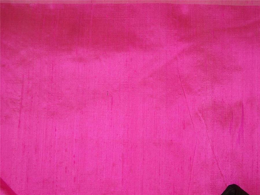 100% PURE SILK DUPIONI FABRIC CANDY PINK colour 54" wide WITH SLUBS MM63[3]