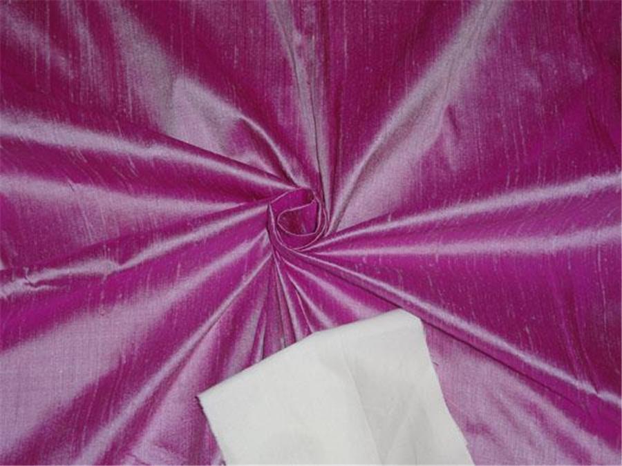 100% PURE SILK DUPION FABRIC PINK X LIGHT LAVENDER SHOT colour 54" wide WITH SLUBS MM63[1]