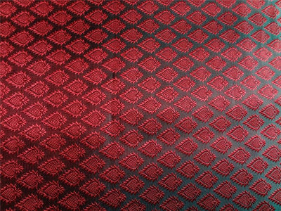 Brocade fabric Greeny Blue X Red 44&quot;Cut Pcs 5.40 yrd