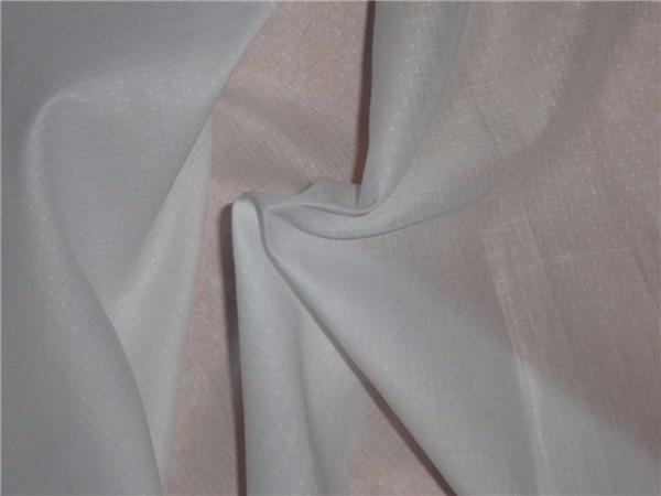 WHITE COTTON VOILE fabric 42" WIDE /DOBBY [6092]