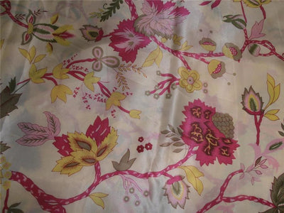 JAPANESE SATIN PRINTED FABRIC 44&quot;~ FLORAL[6889]