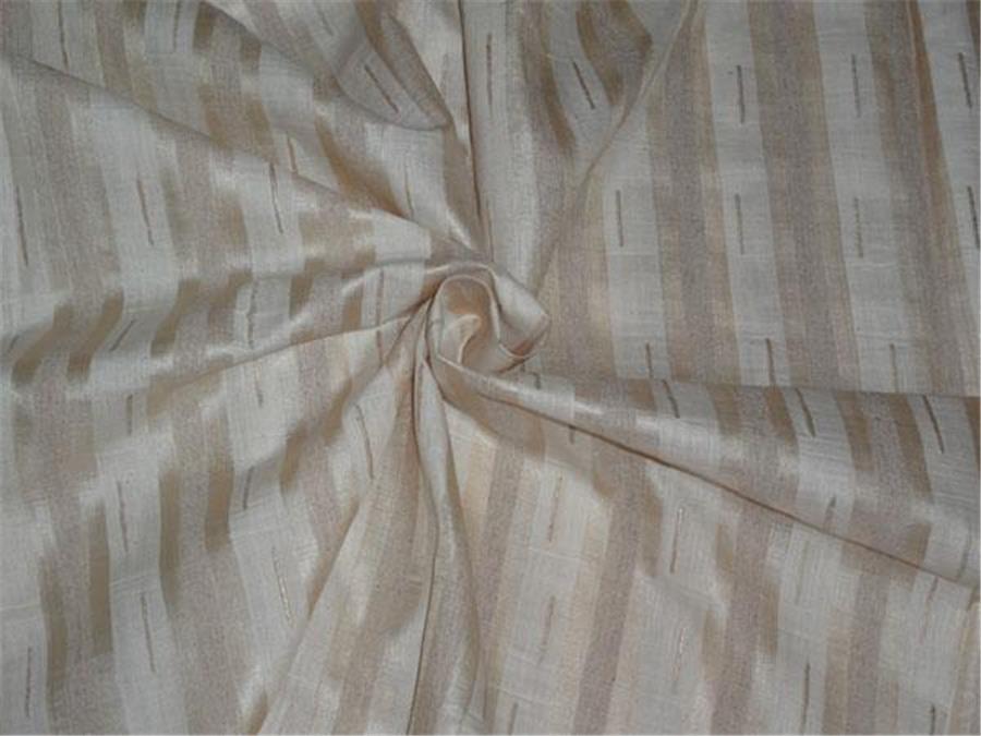 TUSSAR SILK FABRIC WITH SILK STRIPES 44" WIDE [6958]