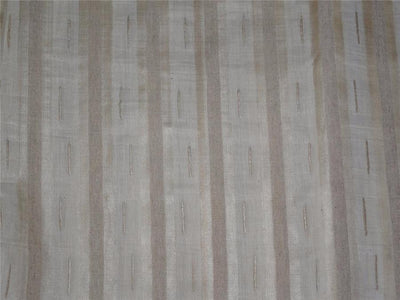 TUSSAR SILK FABRIC WITH SILK STRIPES 44" WIDE [6958]