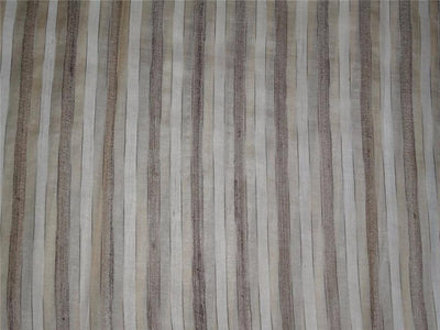 TUSSAR SILK FABRIC WITH SILK STRIPES 44" WIDE [6959]