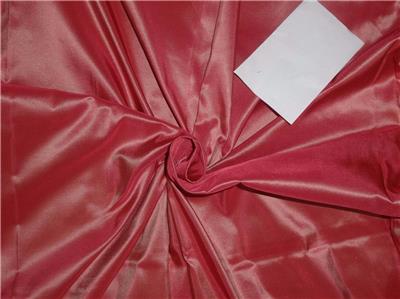 100% Pure Silk Taffeta Fabric Pink x Nude 54" wide 2.70 Cut Length TAF277[8]