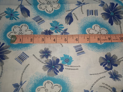100% linen Floral digital print fabric 44" wide available in four colors [12597/98/99]