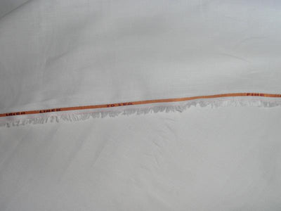70's lea White pure linen fabric 58" wide Dyeable