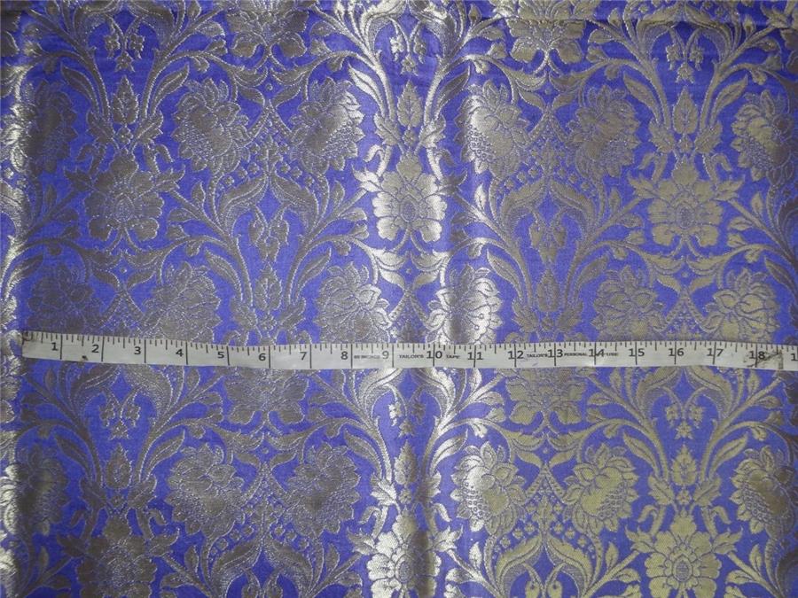 Heavy Silk Brocade Fabric Purple x Metallic Gold Color 36" WIDE BRO508[1]