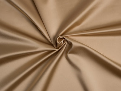 Sand Brown Gold viscose modal satin weave fabric ~ 44&quot; wide.(89)[1722]