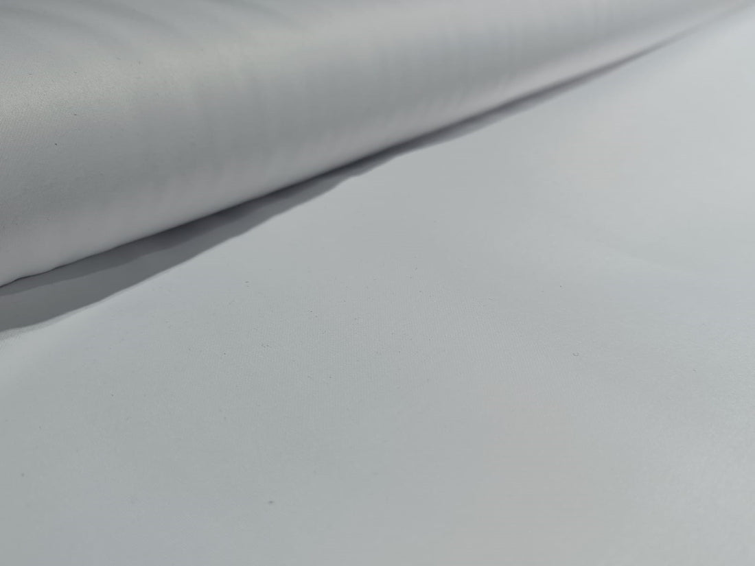 100% Cotton Fabric [ Dubai ] White colour HI Quality Spun Shirting 58" wide in two colors [12355/56]