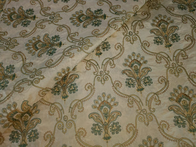 100% Silk taffeta Embroidered 54" wide