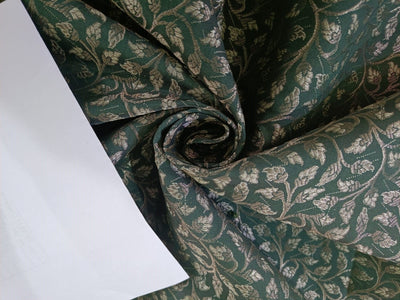 Brocade jacquard fabric 44" wide available in two colors BRO870 silver grey and green