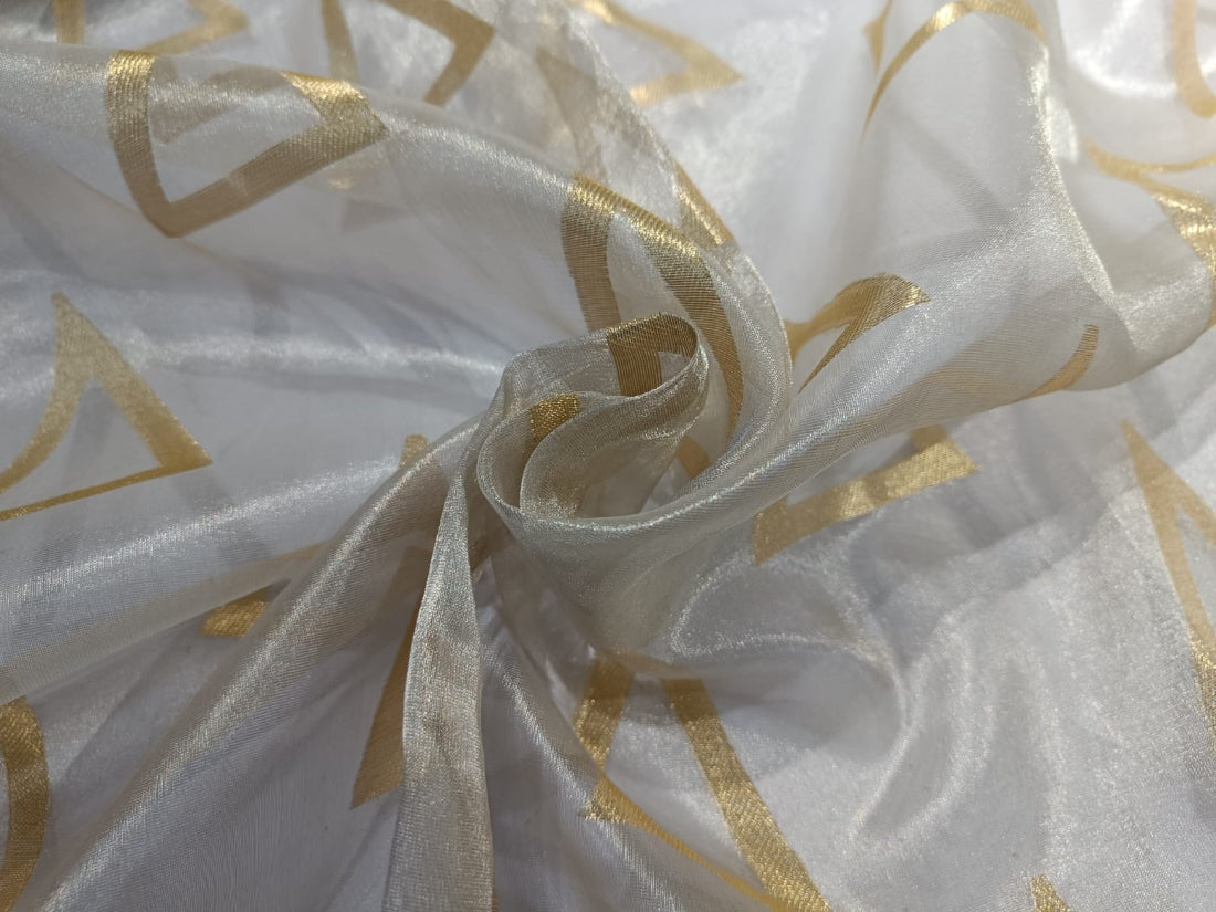 100%  Silk tissue Jacquard Patola fabric  44" wide