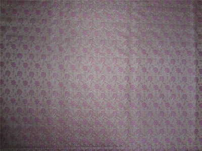 Silk Brocade Fabric Peach, Pink x Ivory Color 44" WIDE BRO523[5]