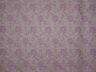 Silk Brocade Fabric Peach, Pink x Ivory Color 44" WIDE BRO523[5]