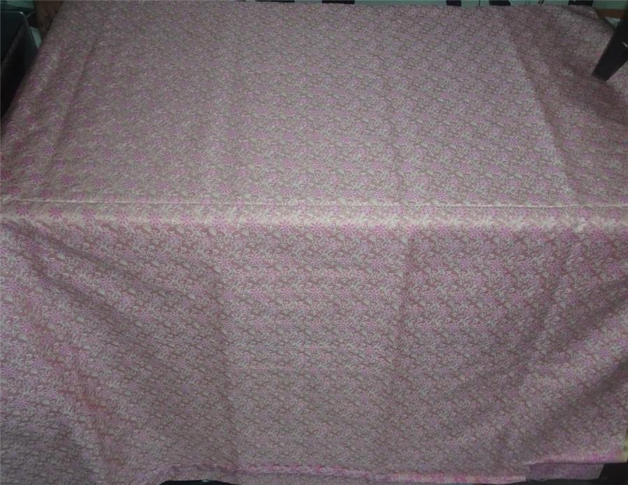 Silk Brocade Fabric Peach, Pink x Ivory Color 44" WIDE BRO523[5]