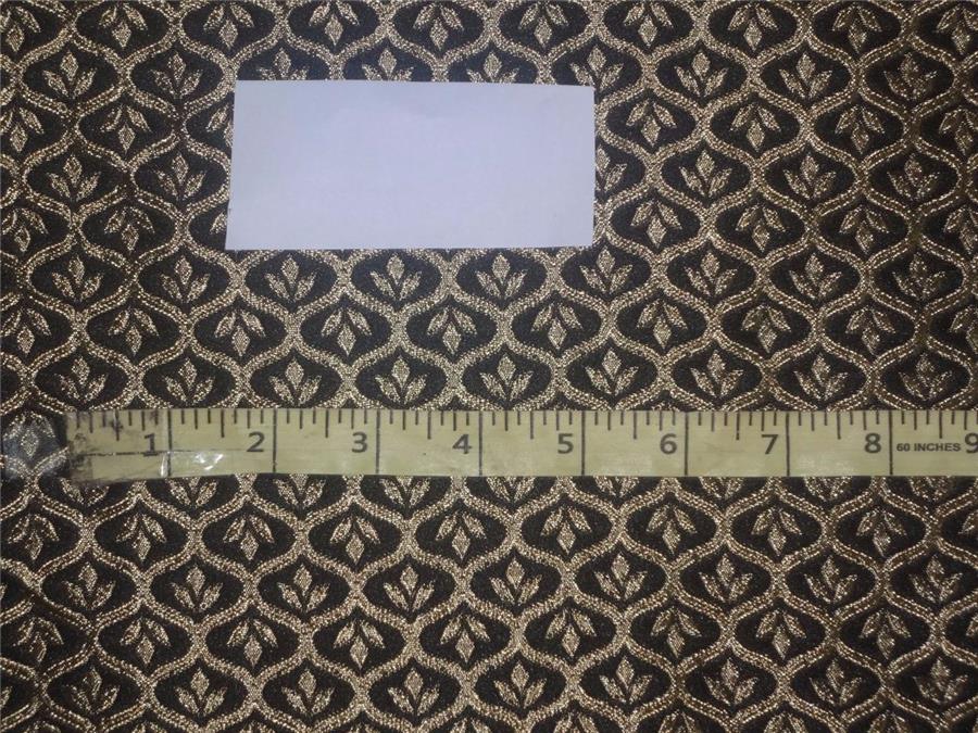 Brocade Fabric Black x Gold Color 48" WIDE BRO526[1]