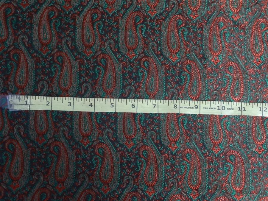 Brocade Fabric Brown, Rust x Green Color 44" WIDE BRO258[5]