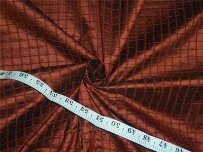 Pure Silk Dupioni Ribbed plaids Fabric