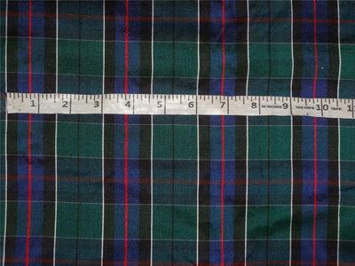 Silk Dupioni Scottish Tartan Check Fabric 54" wide DUP#C13