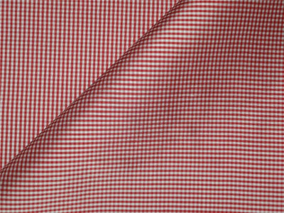 100% Pure Silk Dupioni Fabric Red and white tiny plaids 54" Wide DUP#C90[1]