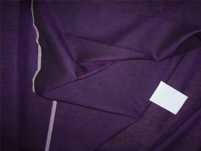 Two Tone Linen 25% COTTON, 75% LINEN fabric Aubergine x Black Color 58" wide B2#79[6]
