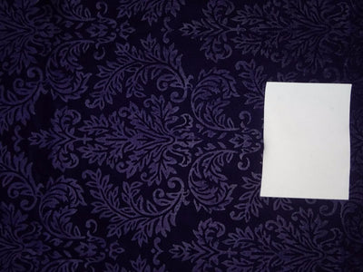 Purple Devore Embossed Viscose Micro Velvet fabric ~ 44&quot; wide[7634]