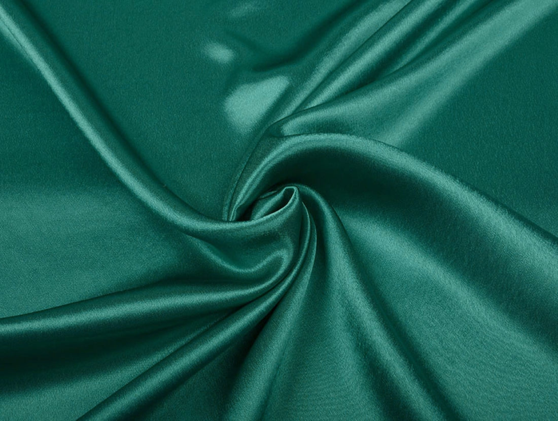 Sea Green viscose modal satin weave fabric ~ 44&quot; wide.(91)[4589]
