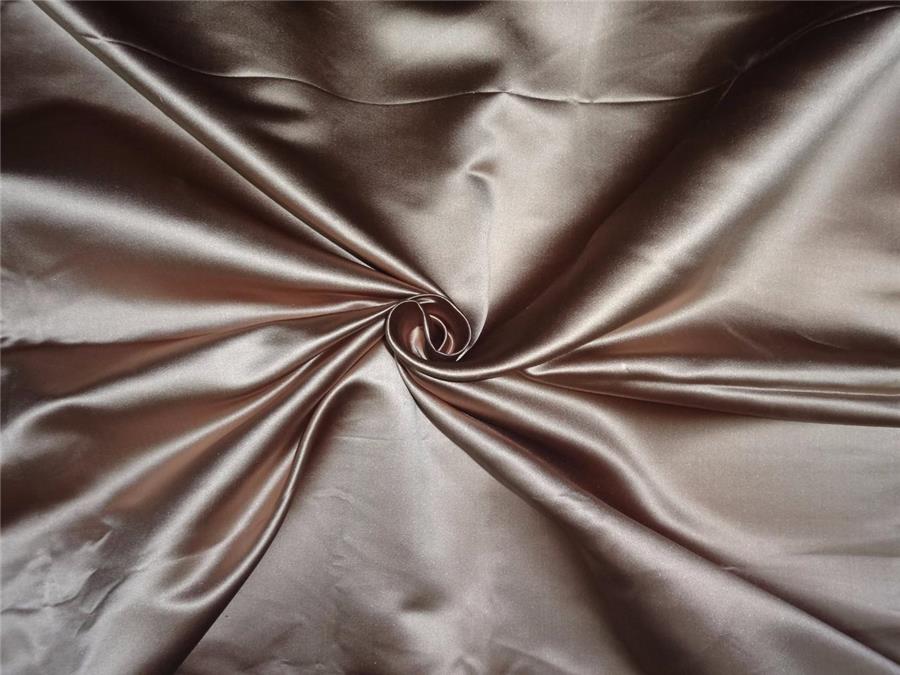 100% SILK DUTCHESS SATIN FABRIC Antique gold color 54" wide 66 MOMME