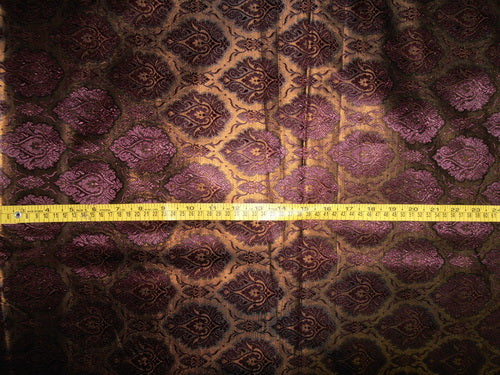 brocade fabric-purple/black/copper mettalic color4 44" wide BRO271[5]