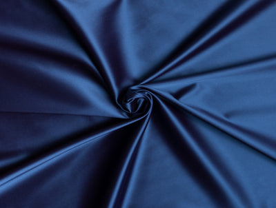 Indigo Blue viscose modal satin weave fabric ~ 44&quot; wide.(92)[3180]