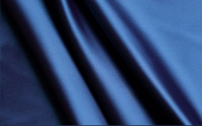 Indigo Blue viscose modal satin weave fabric ~ 44&quot; wide.(92)[3180]