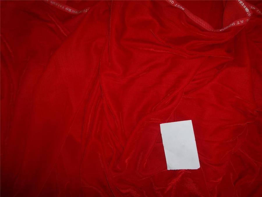 100% Micro Velvet Red Fabric 44" wide [7830]