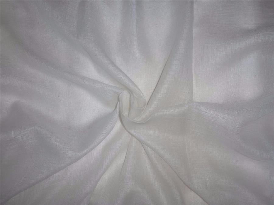 Thin 26 momme off white /light cream pure linen fabric 59" wide PKT41