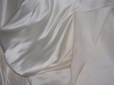 100% silk ivory color dutchess satin backed with organza silk 60" wide 55 momme