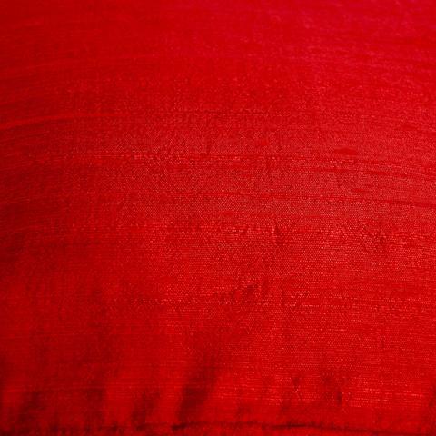 100% PURE SILK DUPIONI FABRIC BLOOD RED colour 54" wide WITH SLUBS MM4[5]
