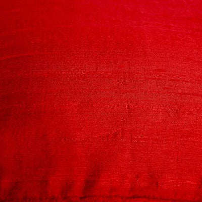 100% PURE SILK DUPIONI FABRIC BLOOD RED colour 54" wide WITH SLUBS MM4[5]