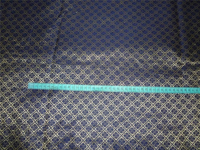 Brocade Navy Blue x mettalic Gold Color 44&quot;BRO553[2]