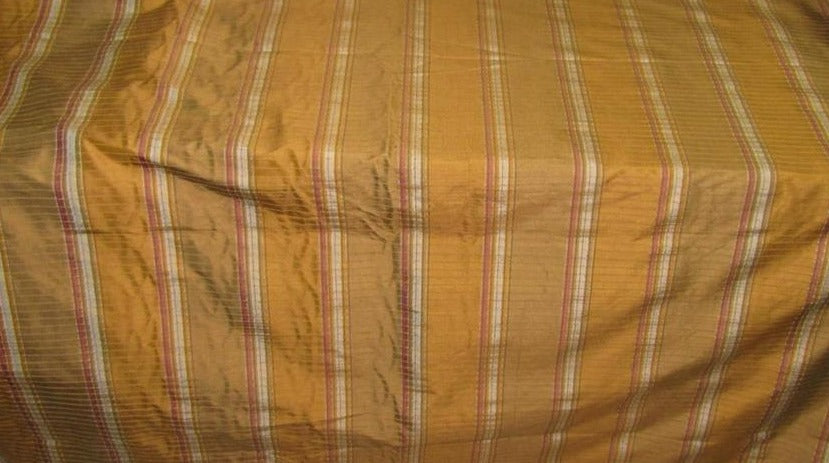 Silk Dupioni Brown Colour plaids Fabric 54" wide DUP#C93[3]