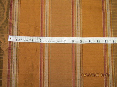 Silk Dupioni Brown Colour plaids Fabric 54" wide DUP#C93[3]