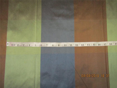 SILK Dupioni Checks FABRIC MULTI Color 54" WIDE DUP#C93[2]