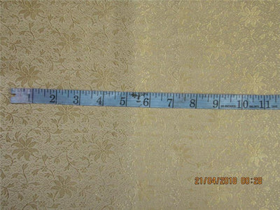 Silk brocade fabric gold color 44" wide BRO580[4]