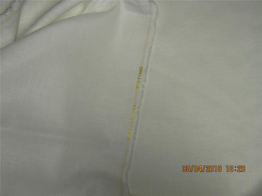 90 mm heavy linen suiting fabric ivory natural color 58" wide