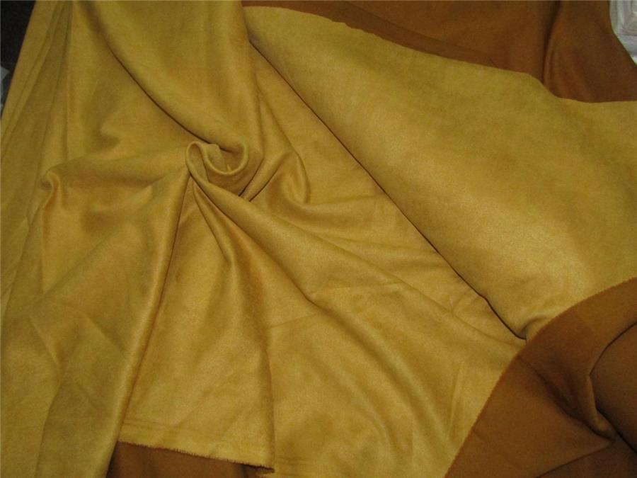Camel Gold Color Scuba Suede Knit fashion wear fabric ~ 59&quot; wide[8658]
