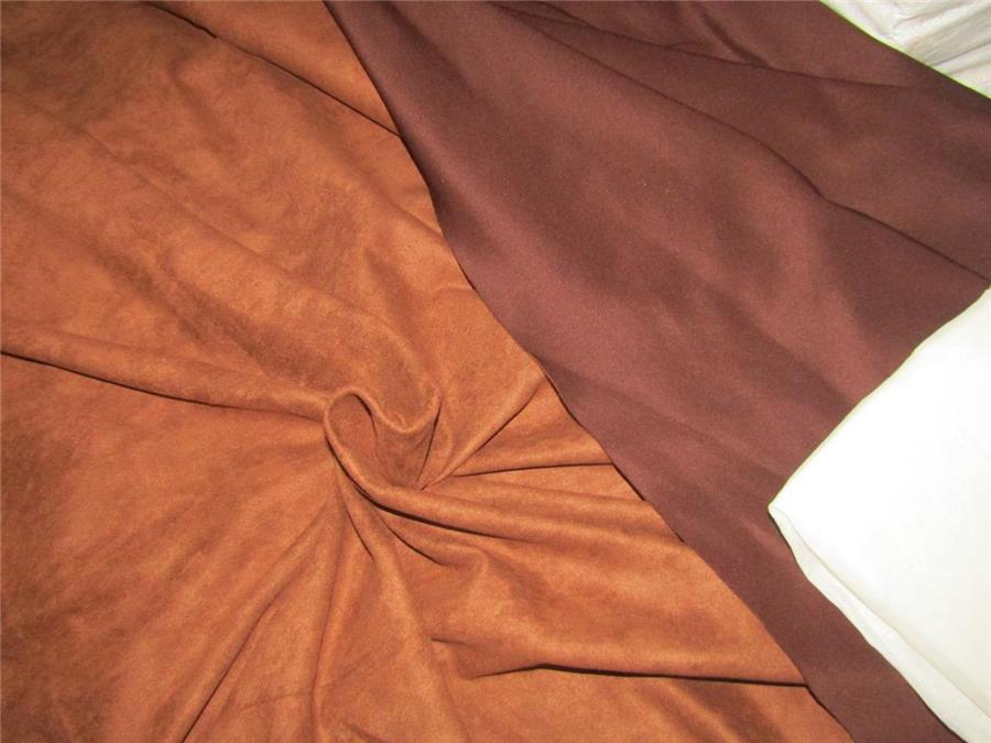 Tan Brown Color Scuba Suede Knit fashion wear fabric 59" wide[8657]