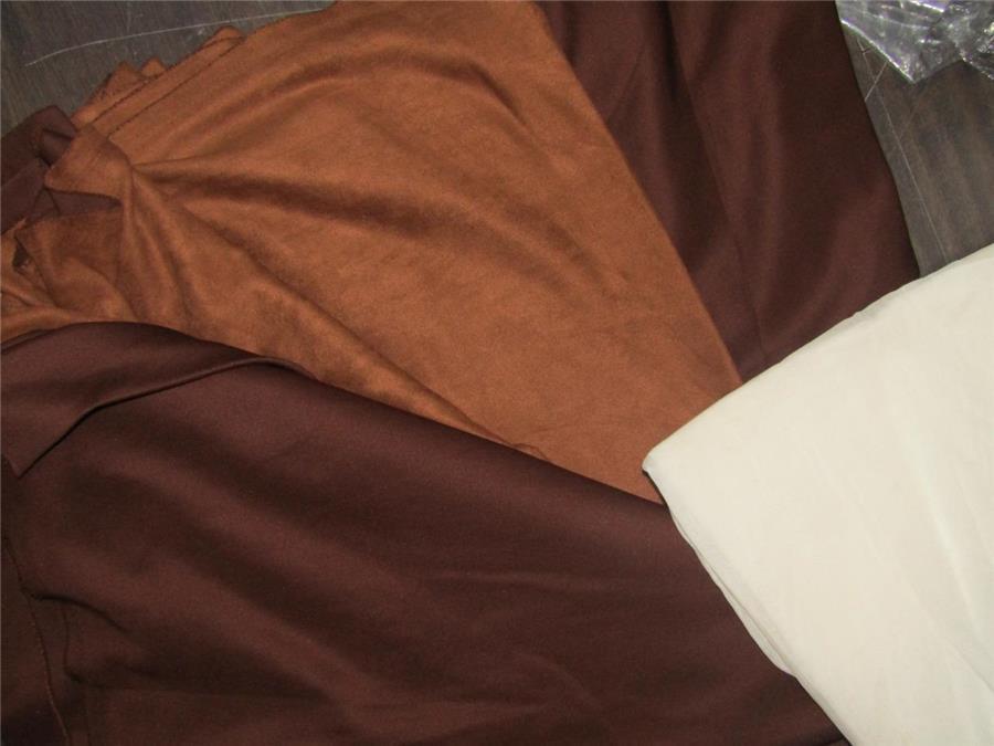 Tan Brown Color Scuba Suede Knit fashion wear fabric 59" wide[8657]