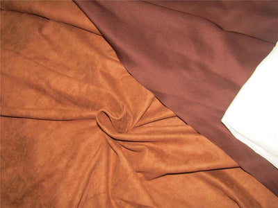 Tan Brown Color Scuba Suede Knit fashion wear fabric 59" wide[8657]